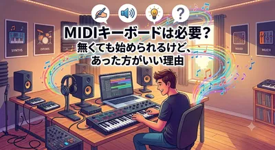 MIDIキーボードは必要？無くても始められるけど、あった方がいい理由