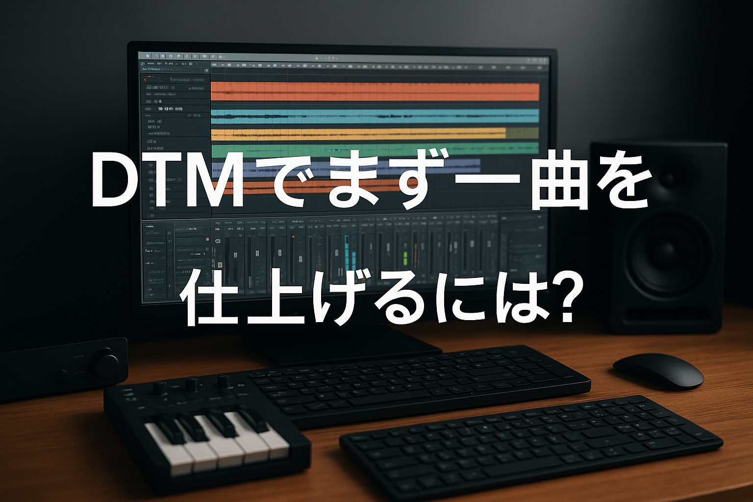 DTMでまず一曲を仕上げるには？
