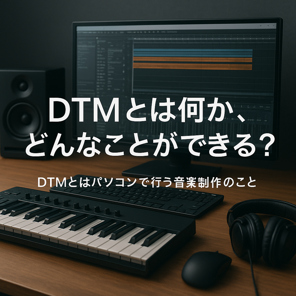 DTMとはパソコンで行う音楽制作のこと